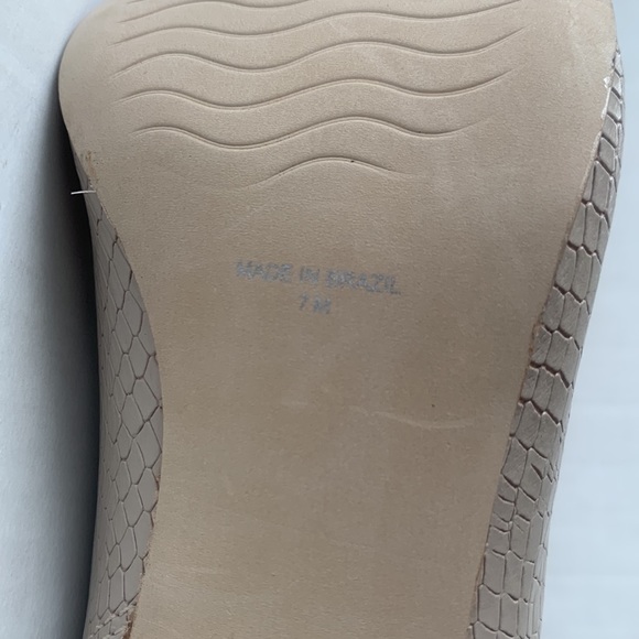 Matisse Melaney Ivory/Taupe Snake Open-Toe Bootie EUC!! Size 7 - Picture 5 of 14